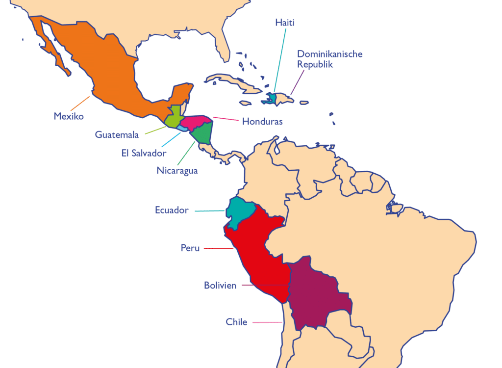 NPH Projektländer in Lateinamerika